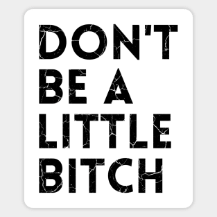 Don't be a little BITCH! distressed 2 Magnet